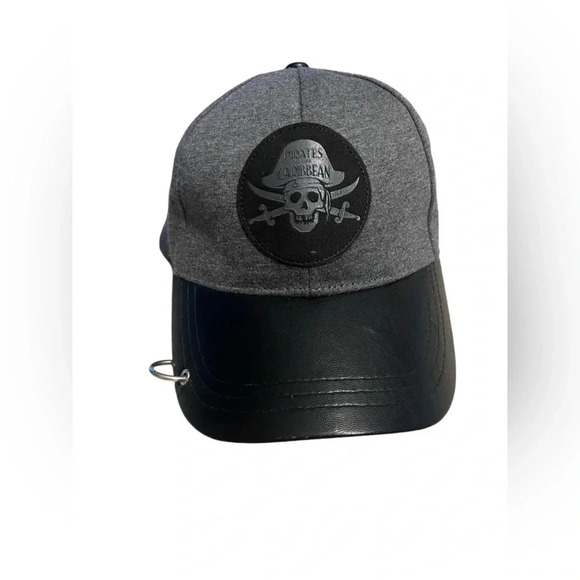 Walt Disney World Pirates of the Caribbean Black Gray Baseball Hat - Picture 3 of 6